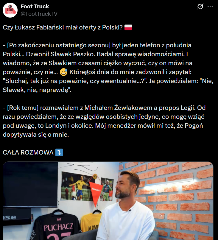 HIT! Łukasz Fabiański przyznaje, że miał TAKIE TRZY ZAPYTANIA z Ekstraklasy!